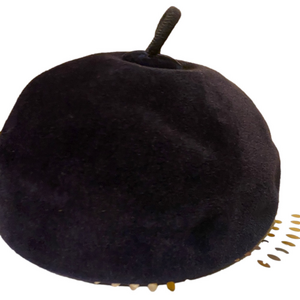Adolfo II Navy Velvet Beret Vintage
